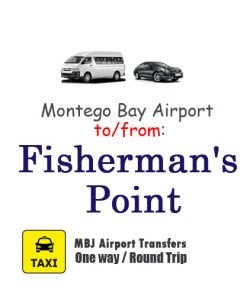 Airport transfer from Montego Bay to Fisherman's Point