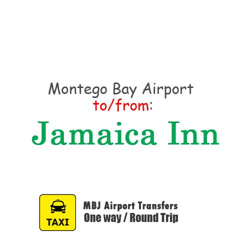 Montego Bay Airport transfer to Jamaica Inn