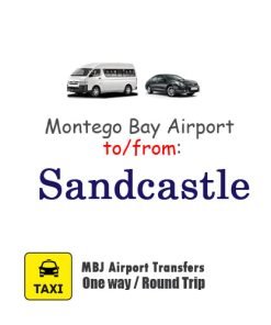 Sandcastles Jamaica airport transfer from montego bay